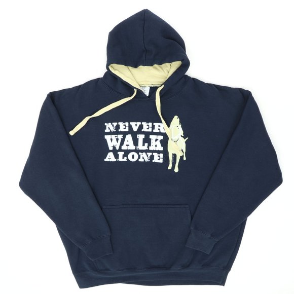 never walk alone dog sweatshirt